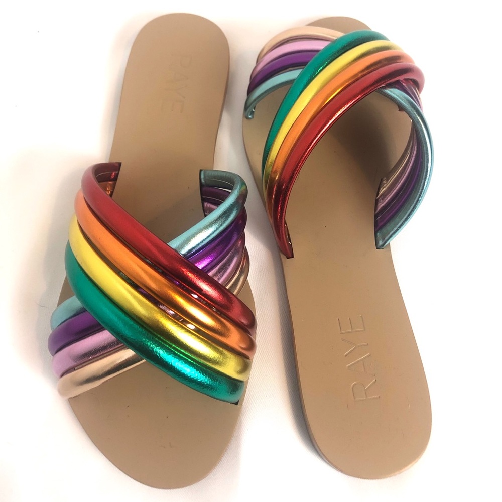 Raye Ziggy Rainbow Sandals